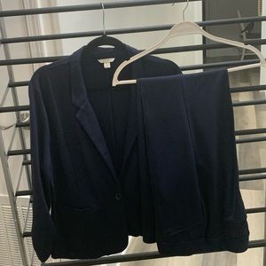 Navy blue pantsuit